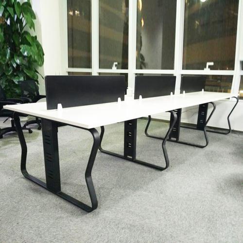 北京办公家具厂4人位办公桌组合屏风职员桌钢架桌组合现代办公桌